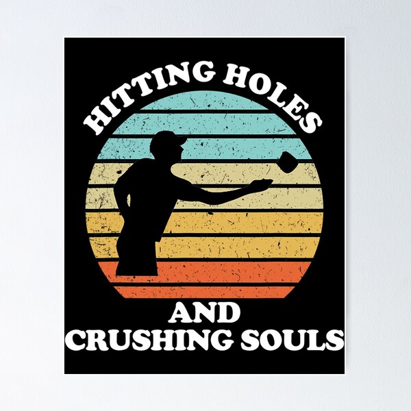 Item preview, Hitting Holes and Crushing Souls Funny Cornhole designed and sold by pleasingvaultin.