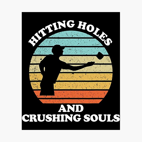 Item preview, Hitting Holes and Crushing Souls Funny Cornhole designed and sold by pleasingvaultin.