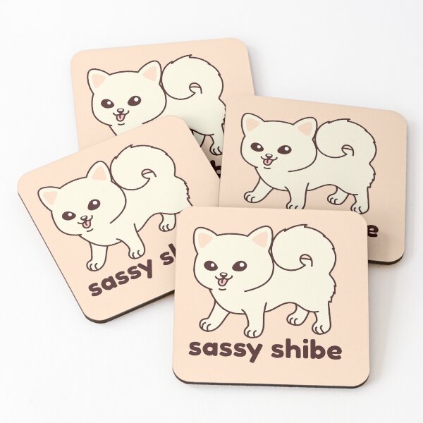 Artikelvorschau, Sassy Shibe - Shiba Inu - Creme entworfen und verkauft von NoreenDesigns.