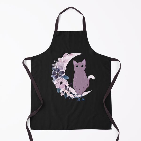 Item preview, Purple Cat Flowers Moon designed and sold by HappyLifeCreate.