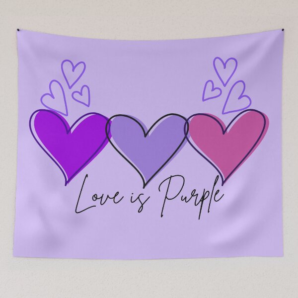 Item preview, Purple Hearts, Purple Hearts, Love is Purple designed and sold by nisscreations.