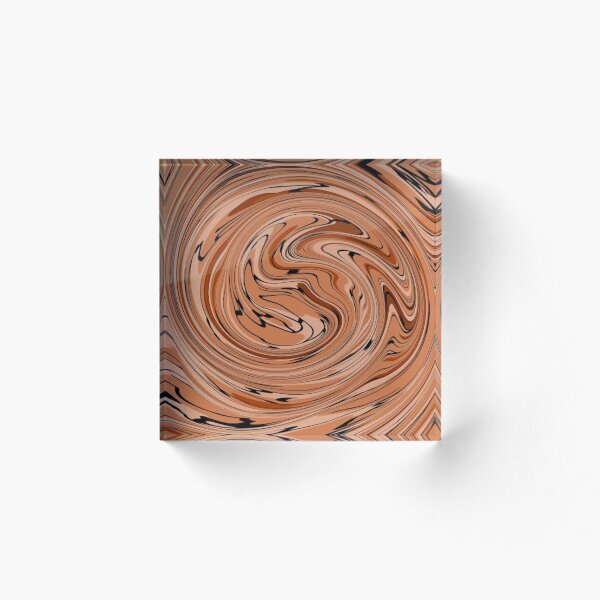 Item preview, Coffee Brown Black Spiral Abstract Swirl designed and sold by jays-artworks.