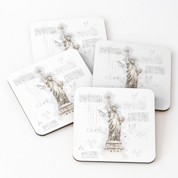 Item preview, Statue of Liberty New York City NYC Blueprint Da Vinci Style designed and sold by Aichelangelo.