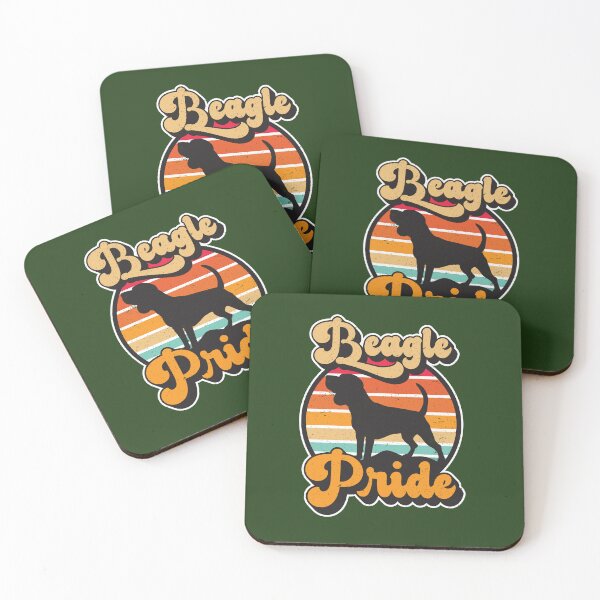 Item preview, Beagle Pride Retro Sunset Dog Silhouette Pet Design designed and sold by CRHPOD20.