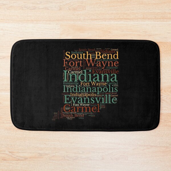Item preview, Indiana Map and Cities designed and sold by labatchino10.