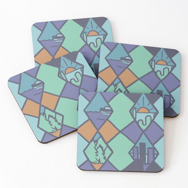 Item preview, Travel Themed Geometric Pattern designed and sold by PinniPetal.