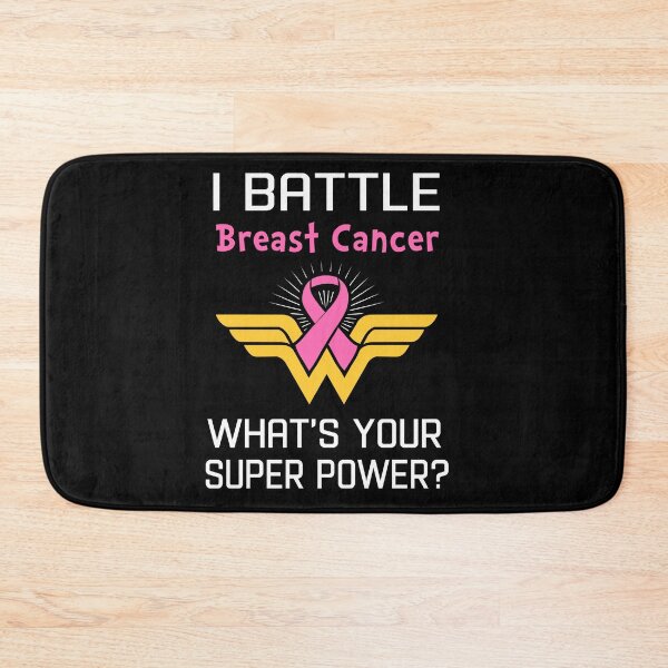 Item preview, I Battle Breast Cancer What's Your Super Power Support Breast Cancer Warrior Gifts  designed and sold by Sabfit.