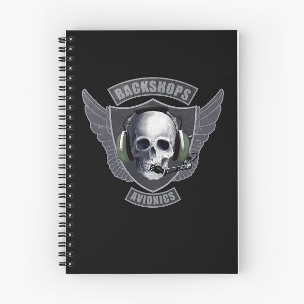 Item preview, Avionics Technician Shield and skull crest designed and sold by BackShops.