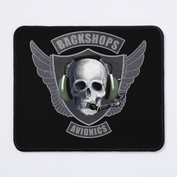 Item preview, Avionics Technician Shield and skull crest designed and sold by BackShops.
