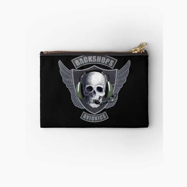 Item preview, Avionics Technician Shield and skull crest designed and sold by BackShops.