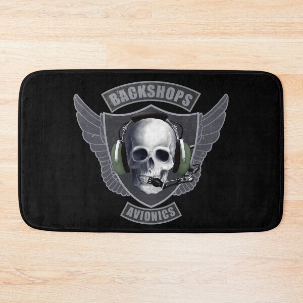 Item preview, Avionics Technician Shield and skull crest designed and sold by BackShops.
