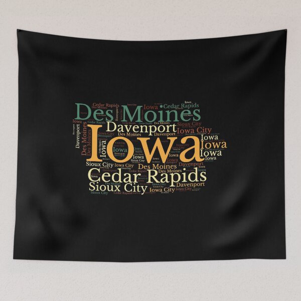 Item preview, Iowa Map and Cities  designed and sold by labatchino10.