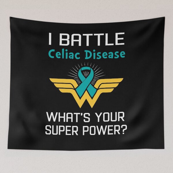 Item preview, I Battle Celiac Disease What's Your Super Power Support Celiac Disease Warrior Gifts  designed and sold by Sabfit.
