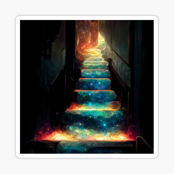 Die kosmische Treppe Sticker