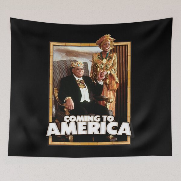 Item preview, Coming To America King And Queen Bamboo Portrait designed and sold by timelymetaphor4.