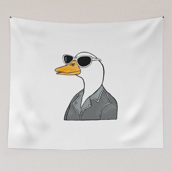 Item preview, Cool duck duck with sunglasses sunglasses duck vintage motorbike  designed and sold by Tropical Blood.