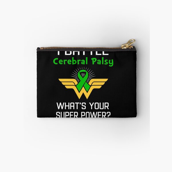 Item preview, I Battle Cerebral Palsy What's Your Super Power Support Cerebral Palsy Warrior Gifts  designed and sold by Sabfit.