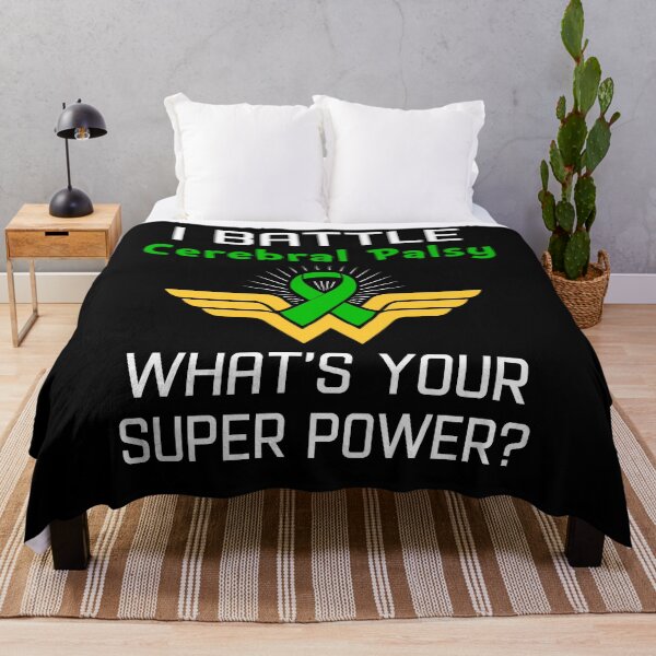 Item preview, I Battle Cerebral Palsy What's Your Super Power Support Cerebral Palsy Warrior Gifts  designed and sold by Sabfit.