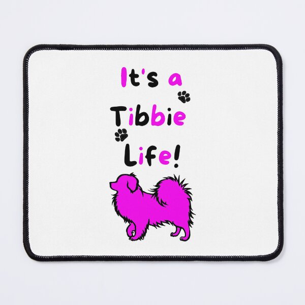 Item preview, Fun It's a Tibbie Life! Tibetan Spaniel Design - Pink designed and sold by Monica C. Webster.