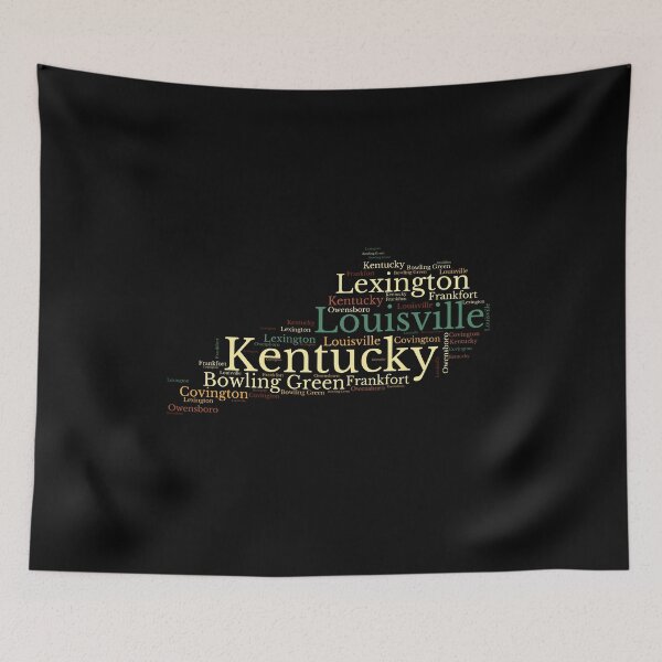 Item preview, Kentucky Map and Cities designed and sold by labatchino10.
