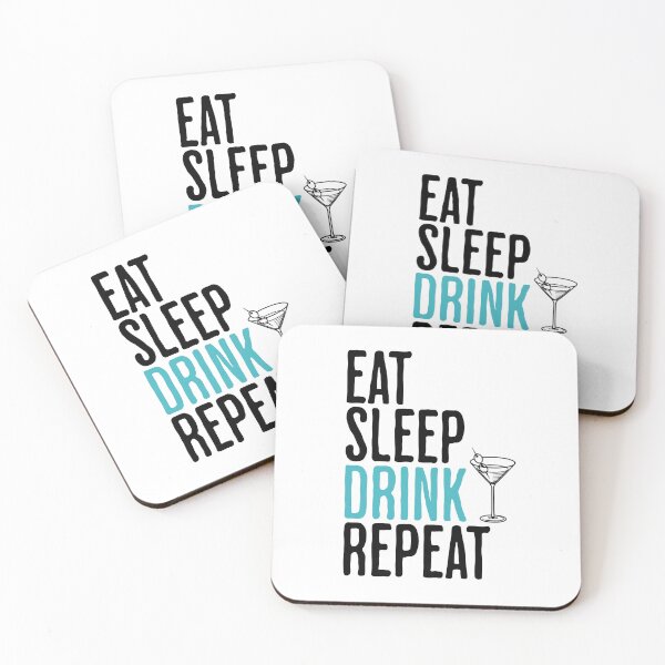 Item preview, Eat Sleep Drink Repeat - Funny Life and Drinking Humor designed and sold by AlanPhotoArt.