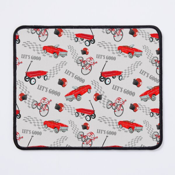 Item preview, Red Vintage vehicle pattern designed and sold by CheekyColours.