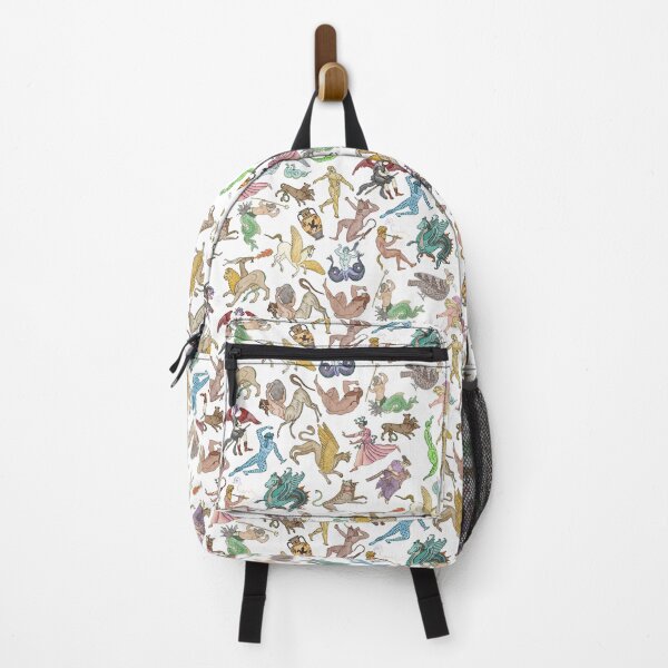 Ancient Greek Mythical Creatures repeating pattern Backpack