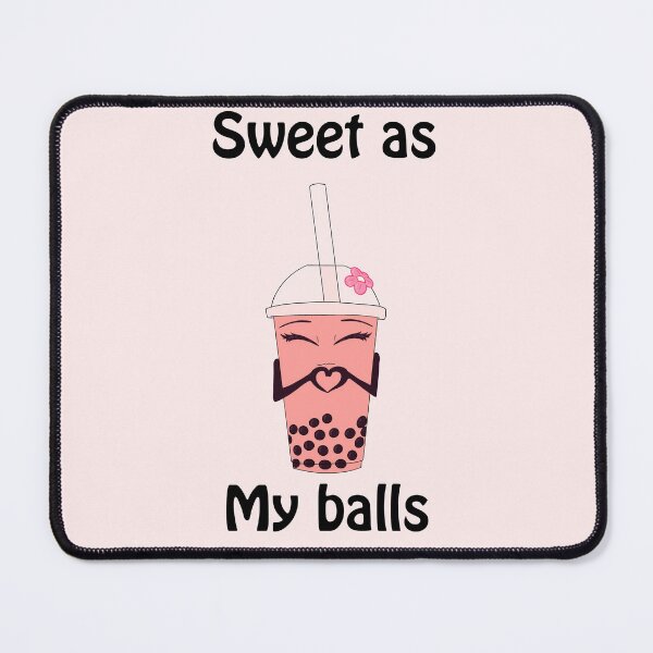 Item preview, Pink boba sweet as my balls designed and sold by TheFoxyWolfShop.