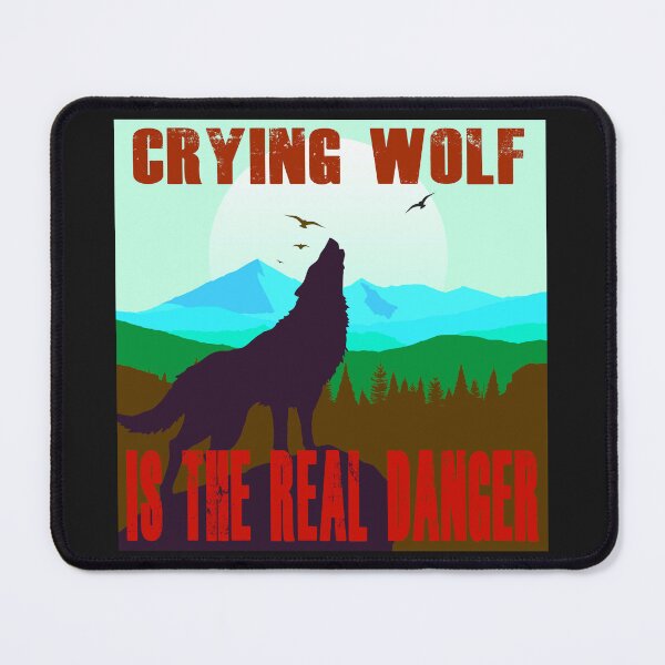 Item preview, Crying Wolf is the Real Danger - Retro Colors 1 designed and sold by Art-by-Geoff.