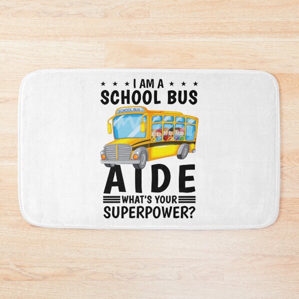 Aperçu de l'œuvre Retour à l'école, je suis un aide d'autobus scolaire Quelle est votre superpuissance créée et vendue par ZimbomDesigner.