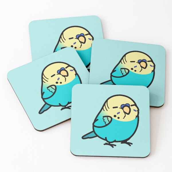 Item preview, Chubby Sky Blue Yellow-headed English Budgie - Male designed and sold by birdhism.