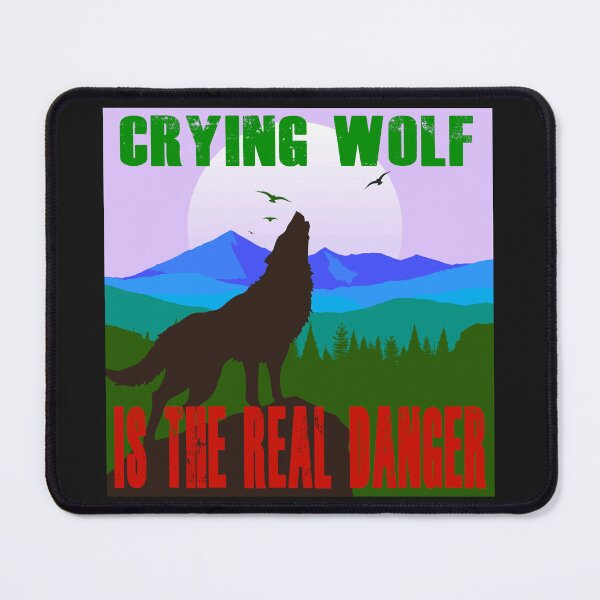 Item preview, Crying Wolf is the Real Danger - Retro Colors 2 designed and sold by Art-by-Geoff.