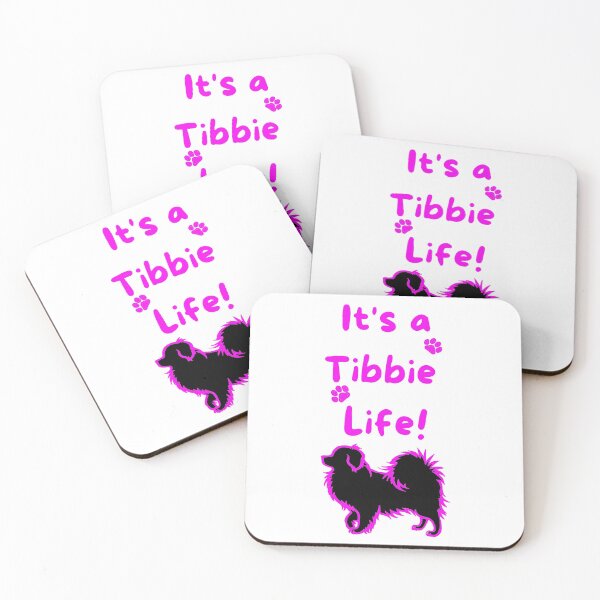 Item preview, Fun It's a Tibbie Life! Tibetan Spaniel Design - Full Pink designed and sold by Monica C. Webster.