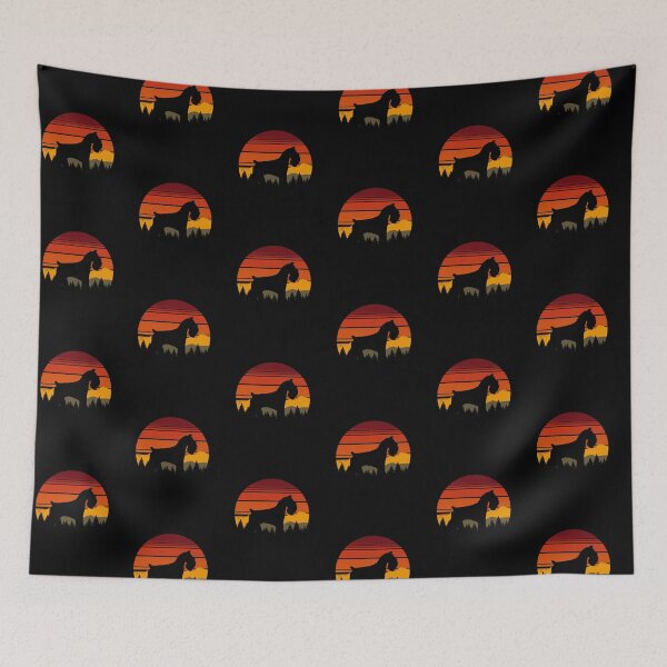 Item preview, Vintage Country Yellowstone Sky Schnauzer Dog Gift  designed and sold by Guarddogdrive.