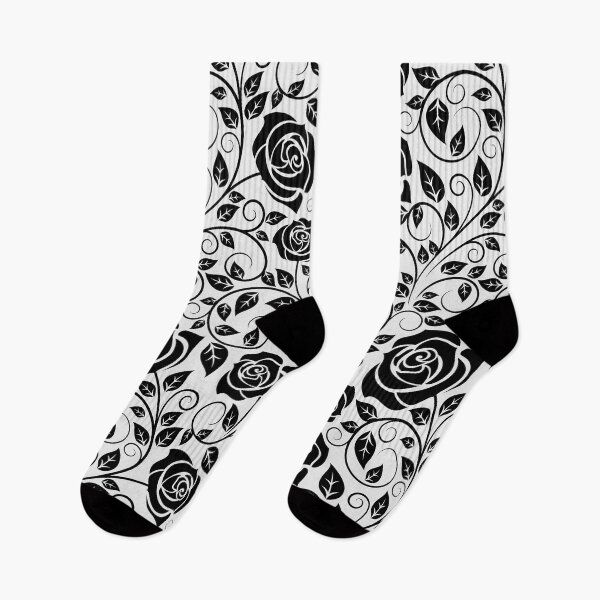 Item preview, pattern of black roses, designed and sold by LuFilu.