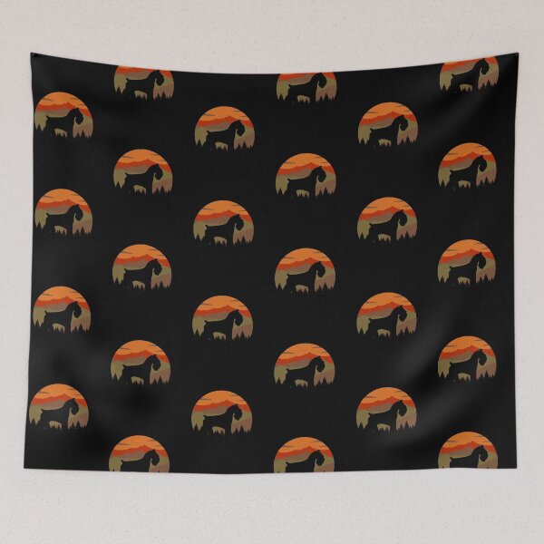 Item preview, Vintage Country Rugged Sky Schnauzer Dog Gift  designed and sold by Guarddogdrive.