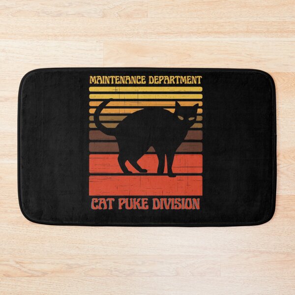 Item preview, Maintenance Department  Cat Puke Division Cat Lover Retro Vintage Quote designed and sold by Norstyle.