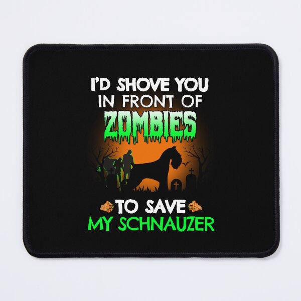 Item preview, Funny Schnauzer Zombie Shove Halloween Dog Gift designed and sold by Guarddogdrive.