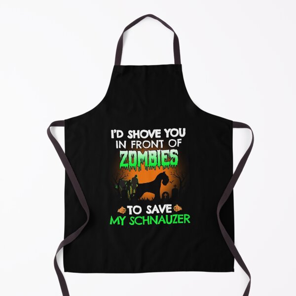 Item preview, Funny Schnauzer Zombie Shove Halloween Dog Gift designed and sold by Guarddogdrive.