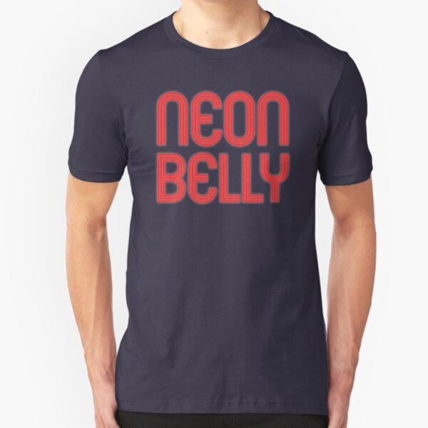 Neon Belly Red Styled Jiu Jitsu Shirt Slim Fit T-Shirt