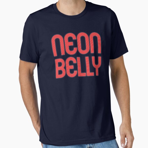 Item preview, Neon Belly Red Styled Jiu Jitsu Shirt designed and sold by threadsmonkey.