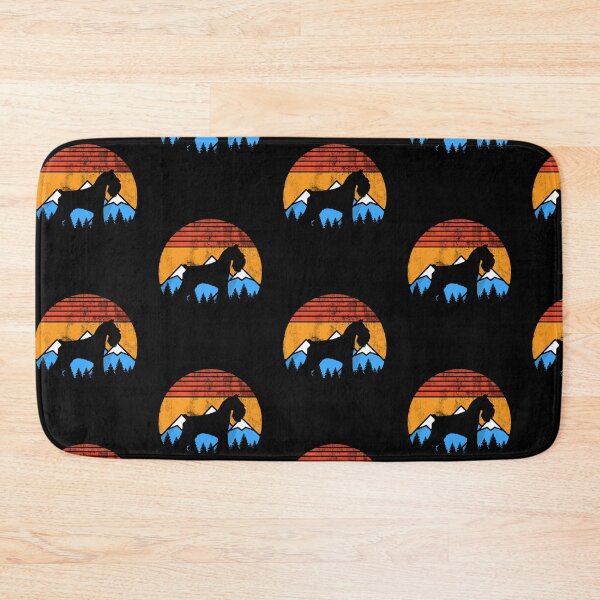 Item preview, Distressed Vintage Sunset Mountains Happy Schnauzer Gift designed and sold by Guarddogdrive.