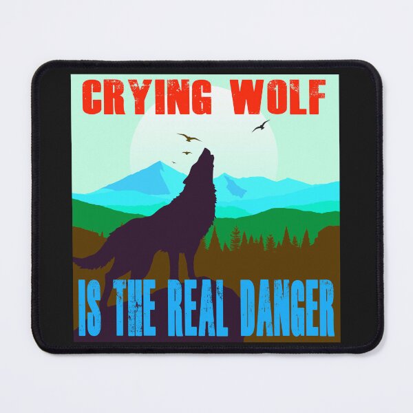 Item preview, Crying Wolf is the Real Danger - Retro Colors 3 designed and sold by Art-by-Geoff.