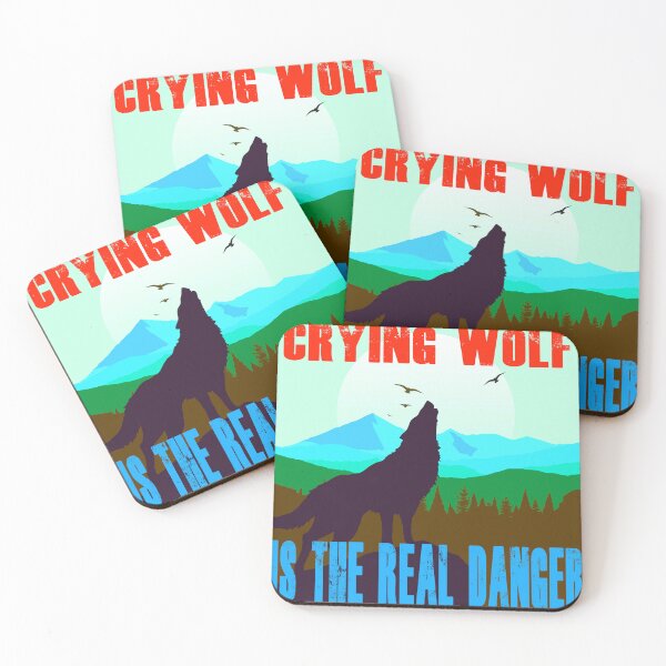 Item preview, Crying Wolf is the Real Danger - Retro Colors 3 designed and sold by Art-by-Geoff.