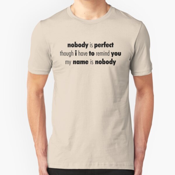 Nobody (Black) Slim Fit T-Shirt
