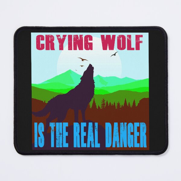 Item preview, Crying Wolf is the Real Danger - Retro Colors 4 designed and sold by Art-by-Geoff.