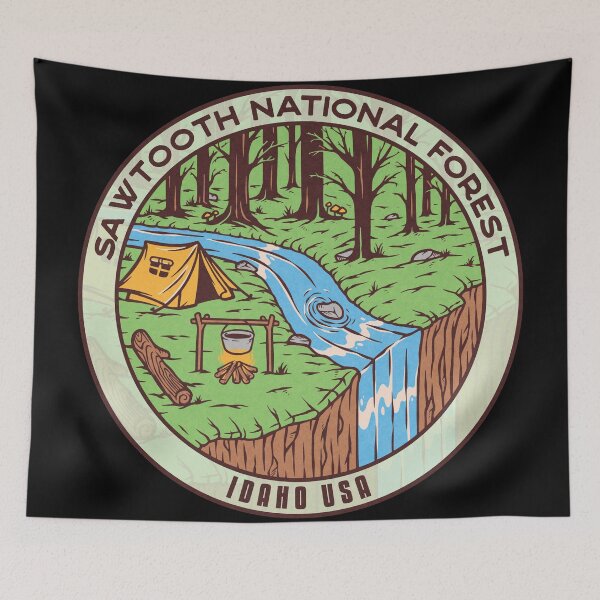 Item preview, Sawtooth National Forest River Camp designed and sold by JordanHolmes.