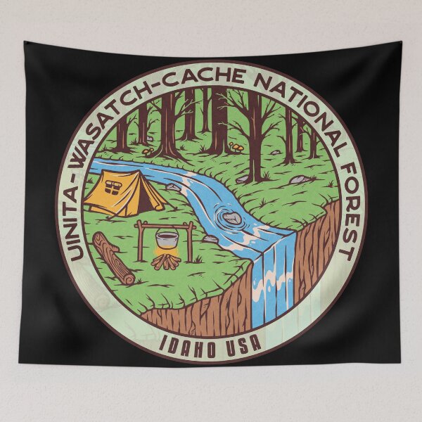 Item preview, Uinita-Wasatch-Cache National Forest River Camp designed and sold by JordanHolmes.