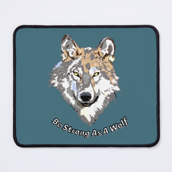 Item preview, Be Strong As A Wolf Motivational Quote N1 designed and sold by KeysQuotes.