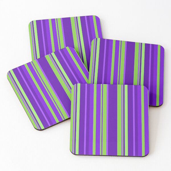 Item preview, Simple repeating purple and green pattern of stripes - WelshDesigns designed and sold by welshdesigns.